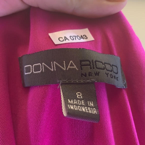 FINAL SALE! Donna Ricco pink dress size 8 - Picture 4 of 4